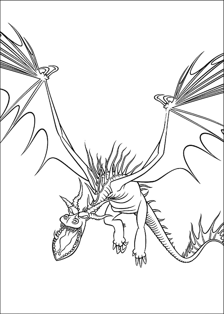 180+ How to Train Your Dragon Coloring Pages 56