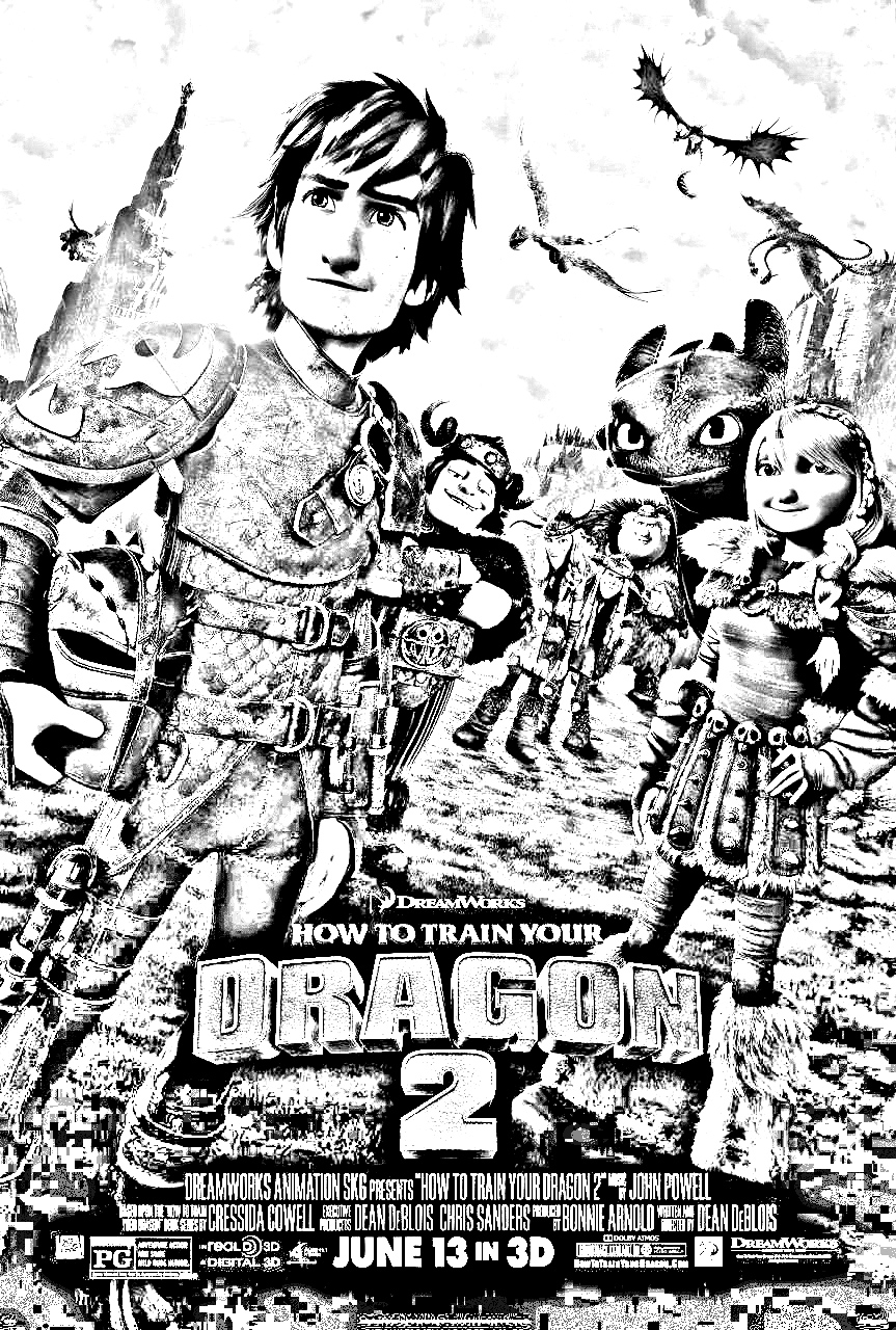 180+ How to Train Your Dragon Coloring Pages 68