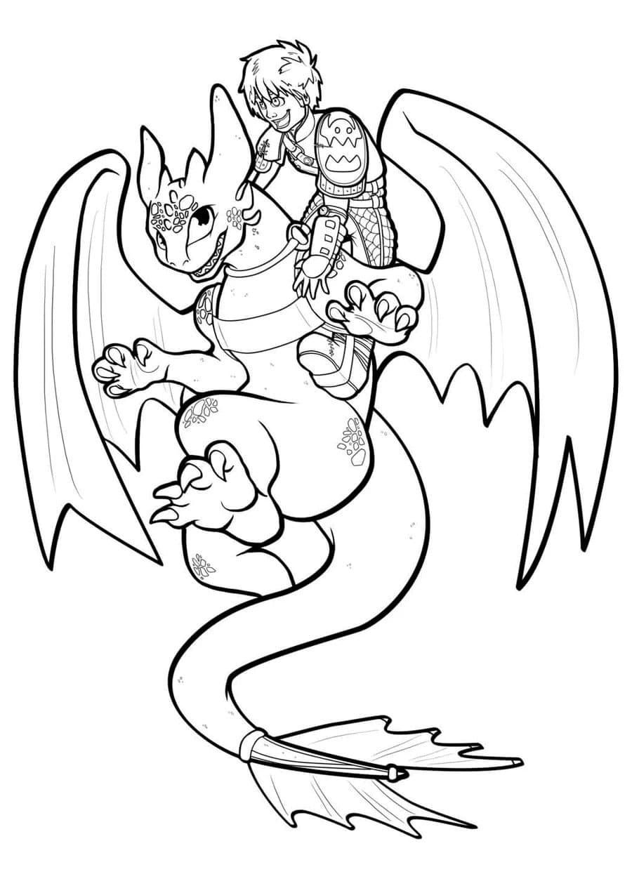 180+ How to Train Your Dragon Coloring Pages 73