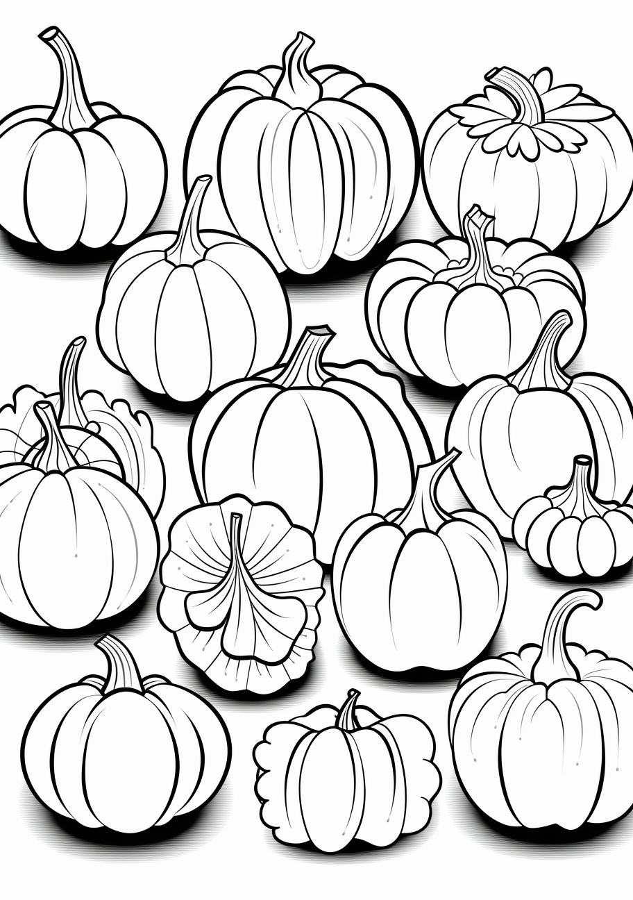 184 Squash Coloring Pages Printable 106