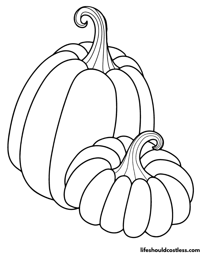 184 Squash Coloring Pages Printable 12