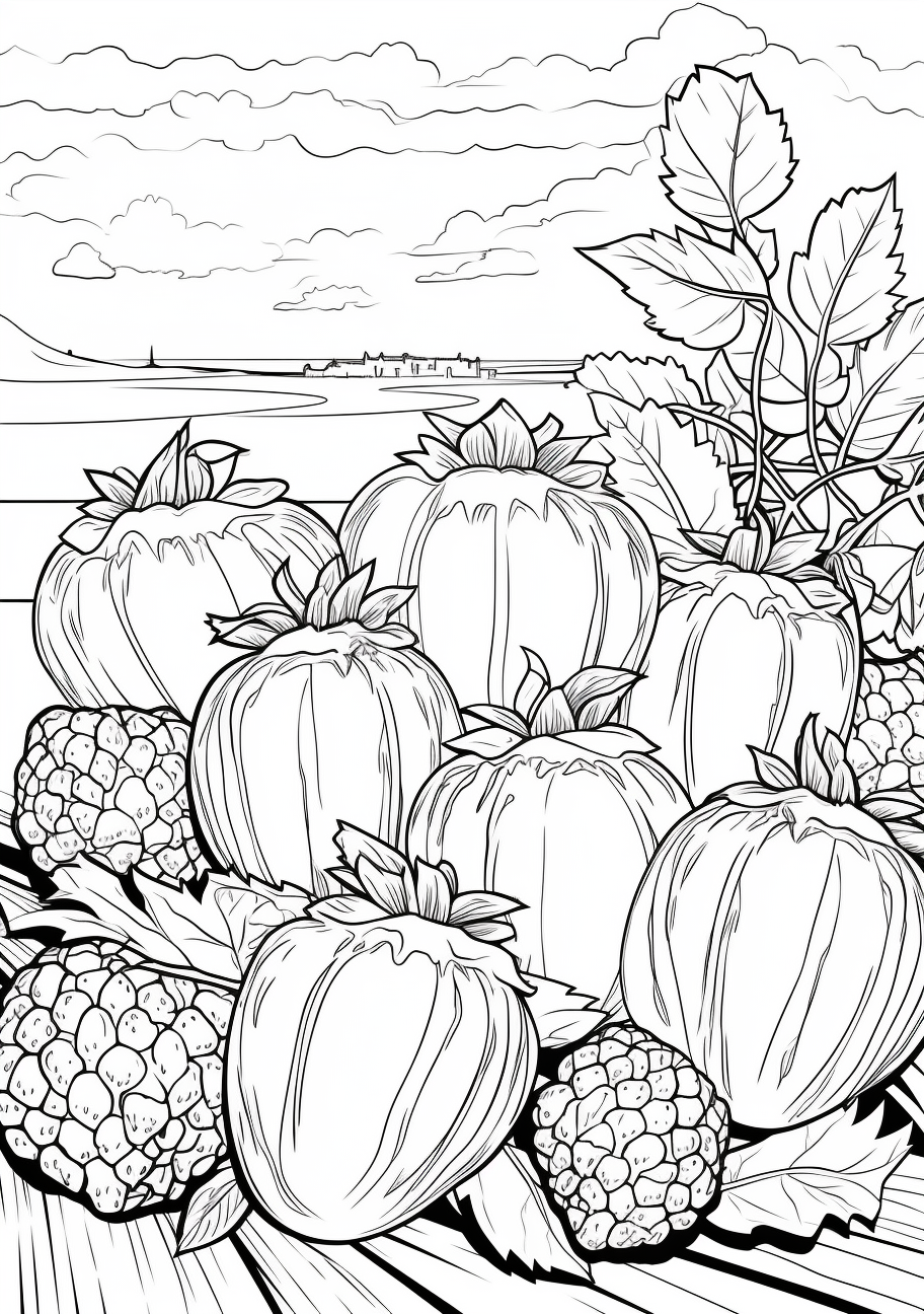 184 Squash Coloring Pages Printable 143