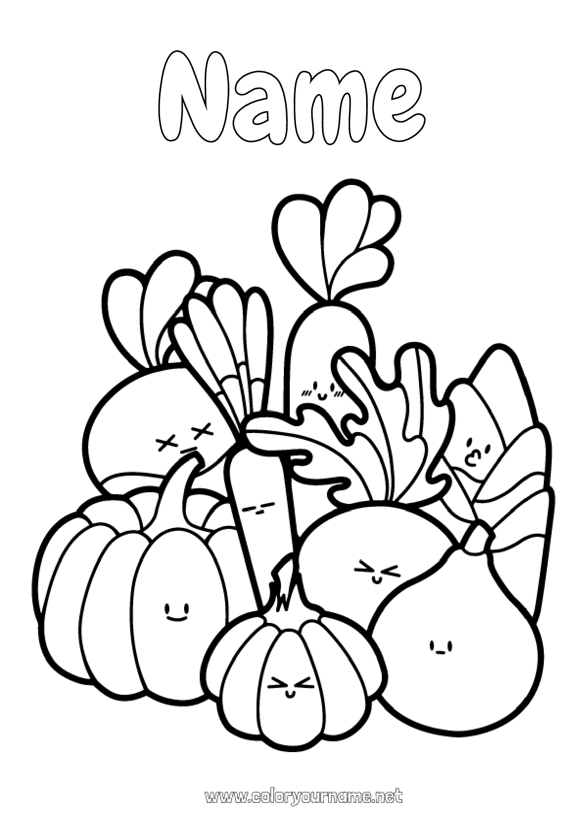 184 Squash Coloring Pages Printable 181