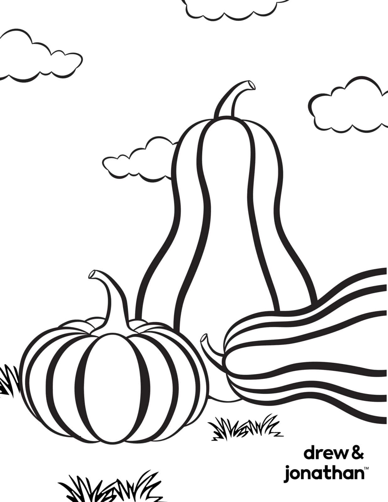 184 Squash Coloring Pages Printable 67