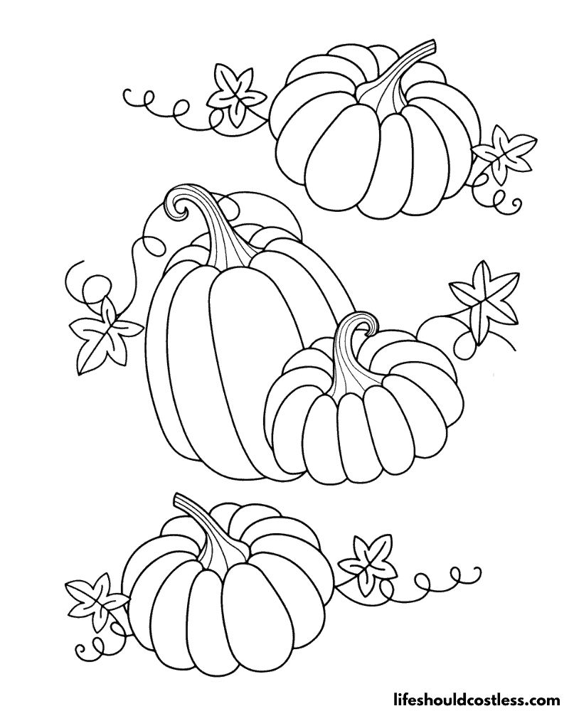 184 Squash Coloring Pages Printable 77