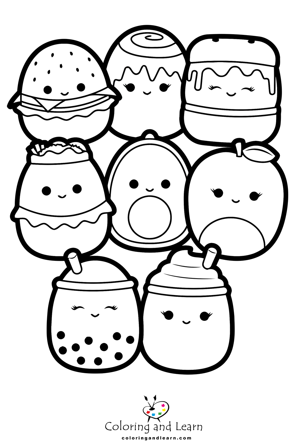 184 Squash Coloring Pages Printable 92