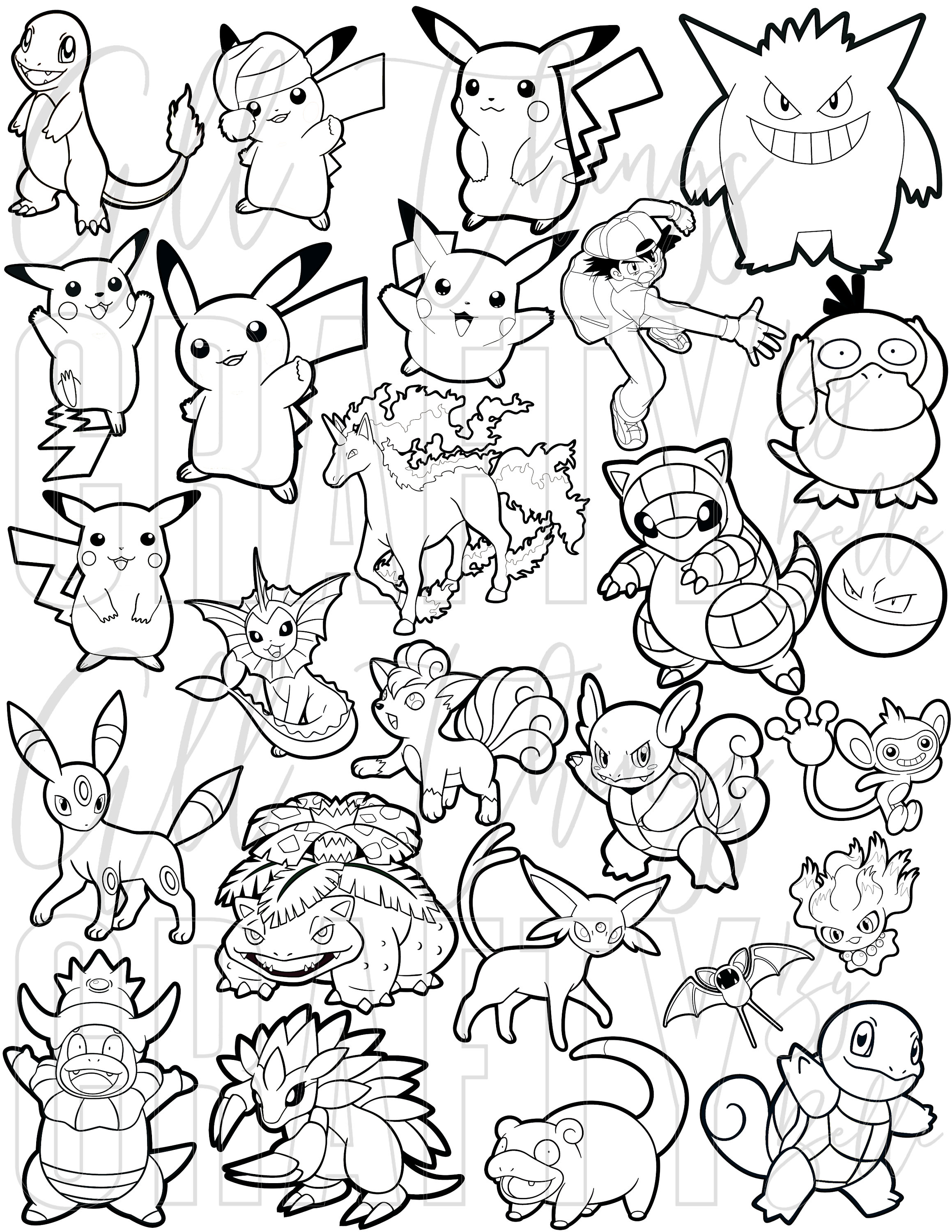 185+ Pokemon Card Coloring Pages Printable 178