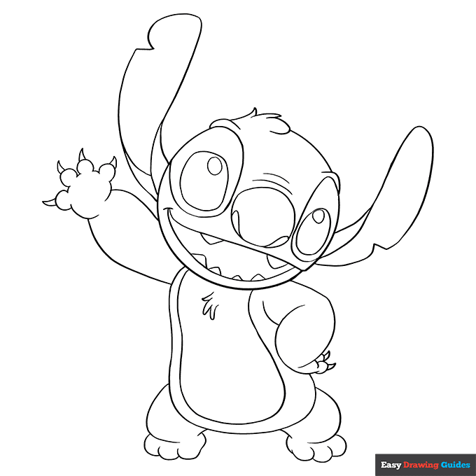 188+ Stitch Coloring Pages Free Printable 10