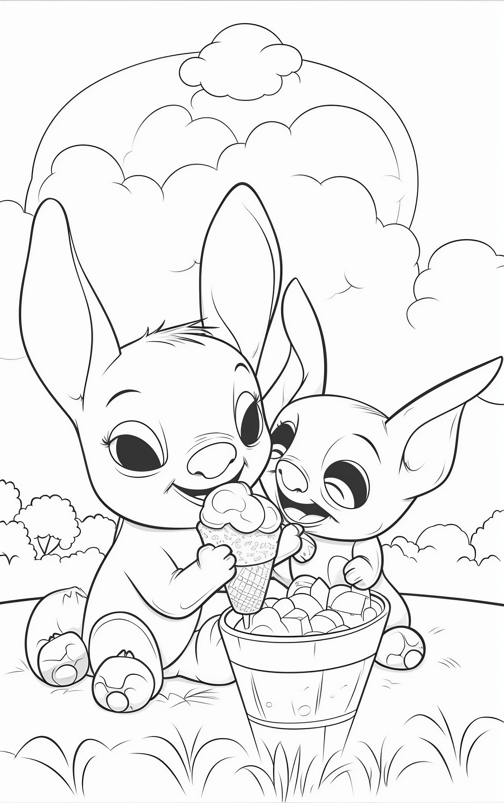 188+ Stitch Coloring Pages Free Printable 100