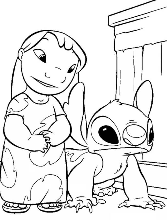 188+ Stitch Coloring Pages Free Printable 112