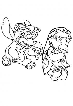 188+ Stitch Coloring Pages Free Printable 114