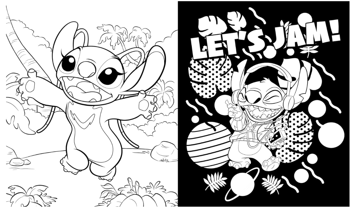 188+ Stitch Coloring Pages Free Printable 115