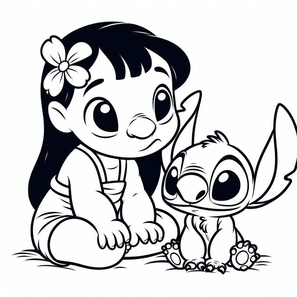 188+ Stitch Coloring Pages Free Printable 125