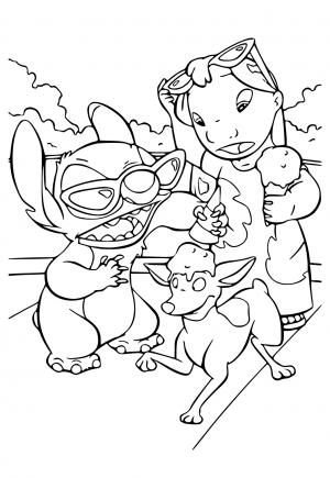 188+ Stitch Coloring Pages Free Printable 13