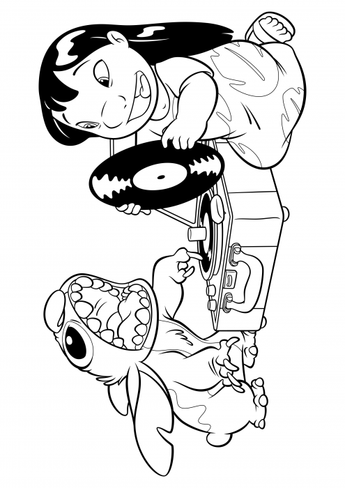 188+ Stitch Coloring Pages Free Printable 132