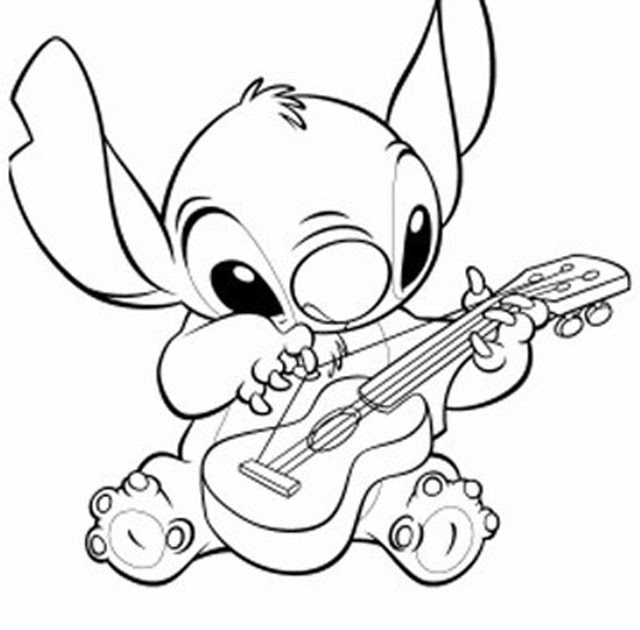 188+ Stitch Coloring Pages Free Printable 133