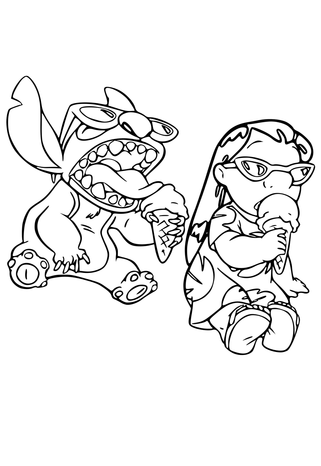 188+ Stitch Coloring Pages Free Printable 137