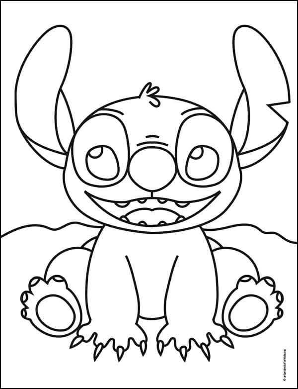 188+ Stitch Coloring Pages Free Printable 138