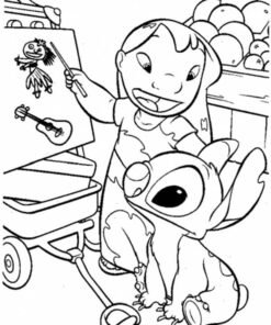 188+ Stitch Coloring Pages Free Printable 141