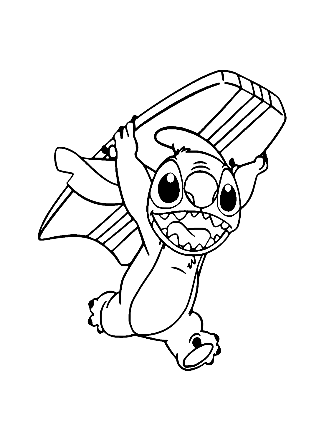 188+ Stitch Coloring Pages Free Printable 146