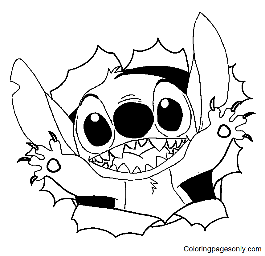 188+ Stitch Coloring Pages Free Printable 15