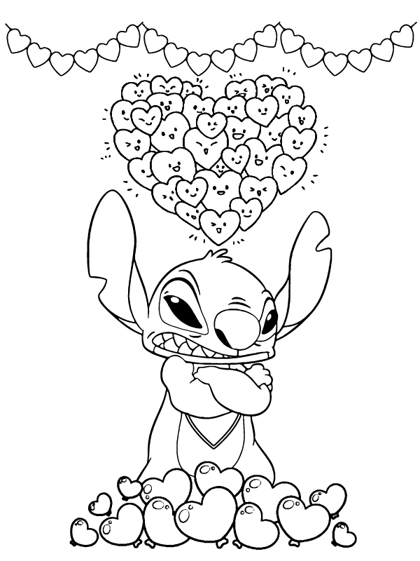 188+ Stitch Coloring Pages Free Printable 152