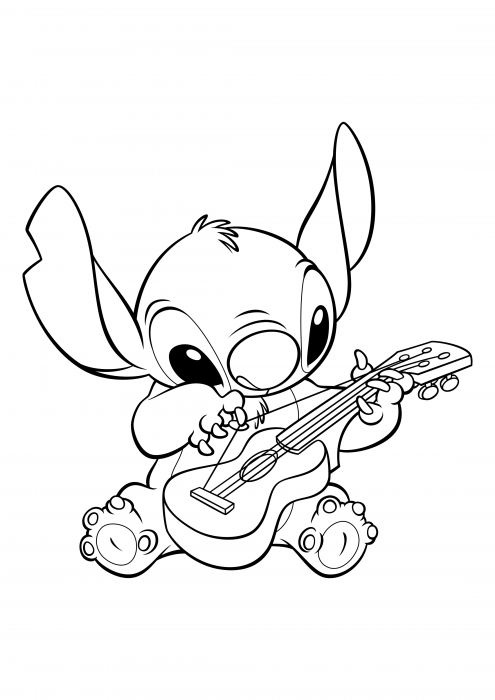 188+ Stitch Coloring Pages Free Printable 159