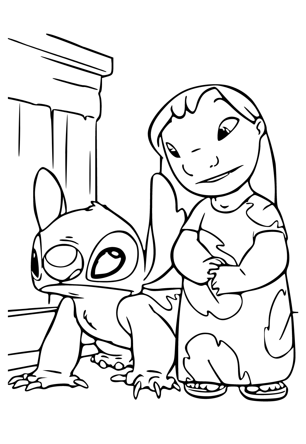 188+ Stitch Coloring Pages Free Printable 161