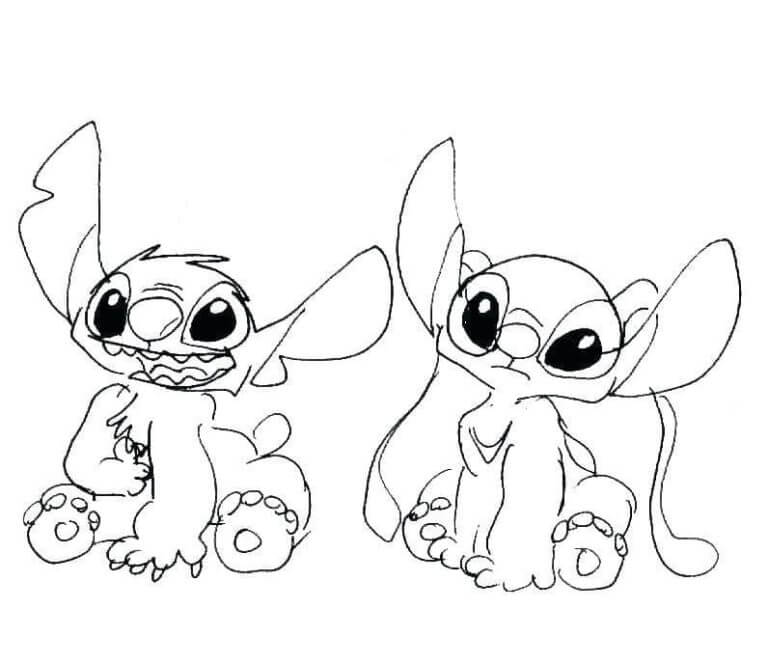 188+ Stitch Coloring Pages Free Printable 166