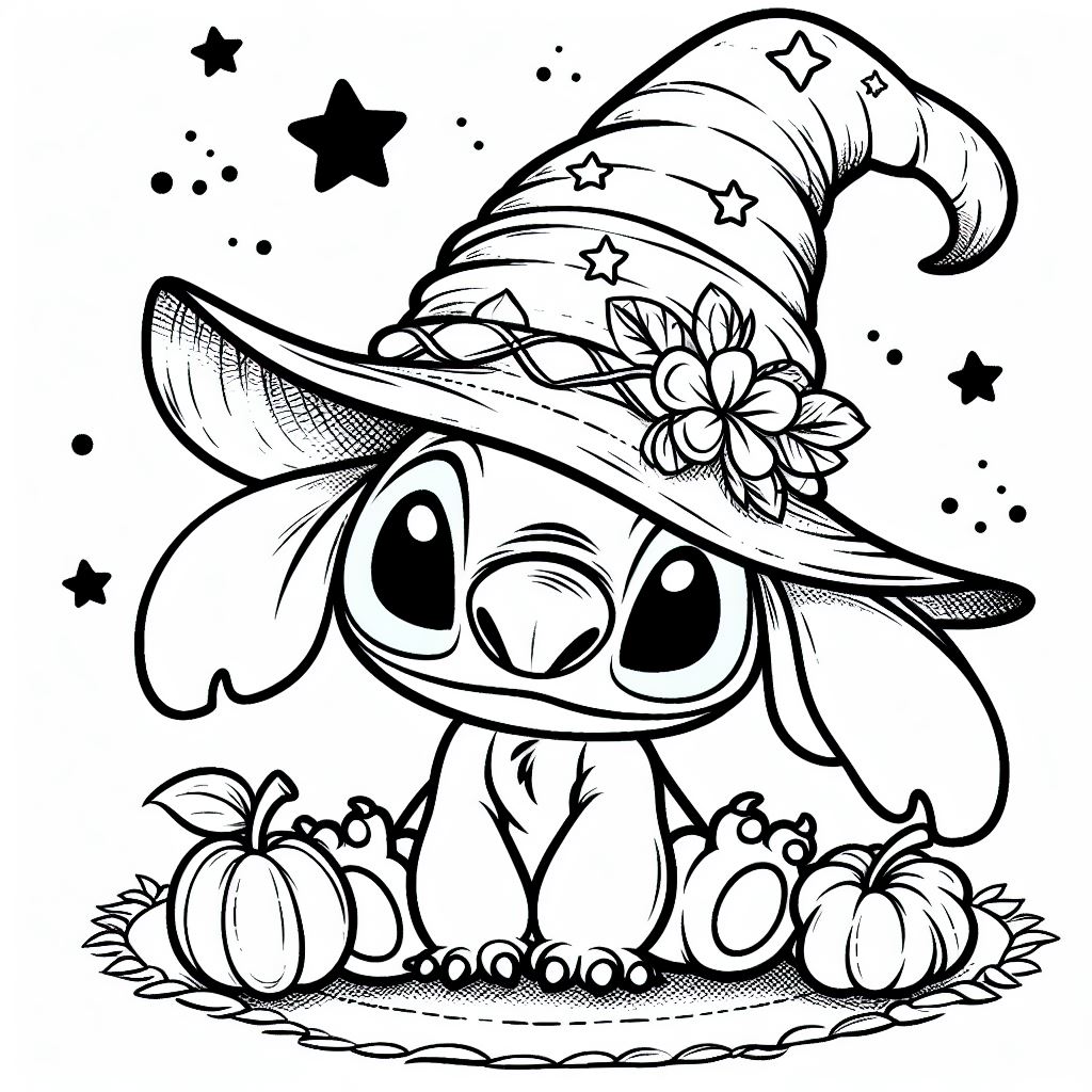 188+ Stitch Coloring Pages Free Printable 173