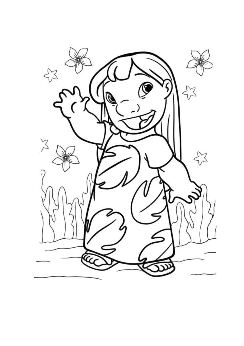 188+ Stitch Coloring Pages Free Printable 177