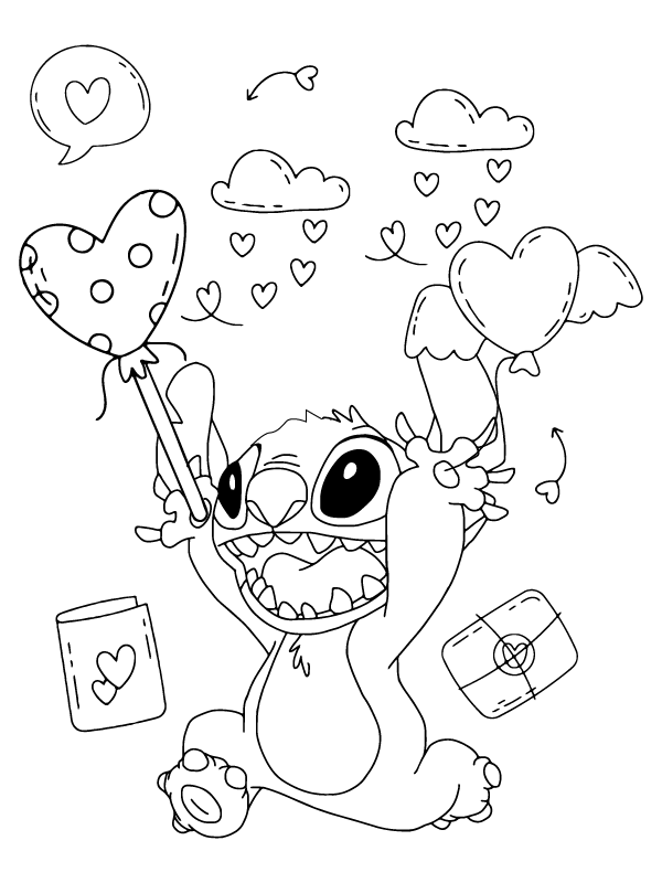 188+ Stitch Coloring Pages Free Printable 178