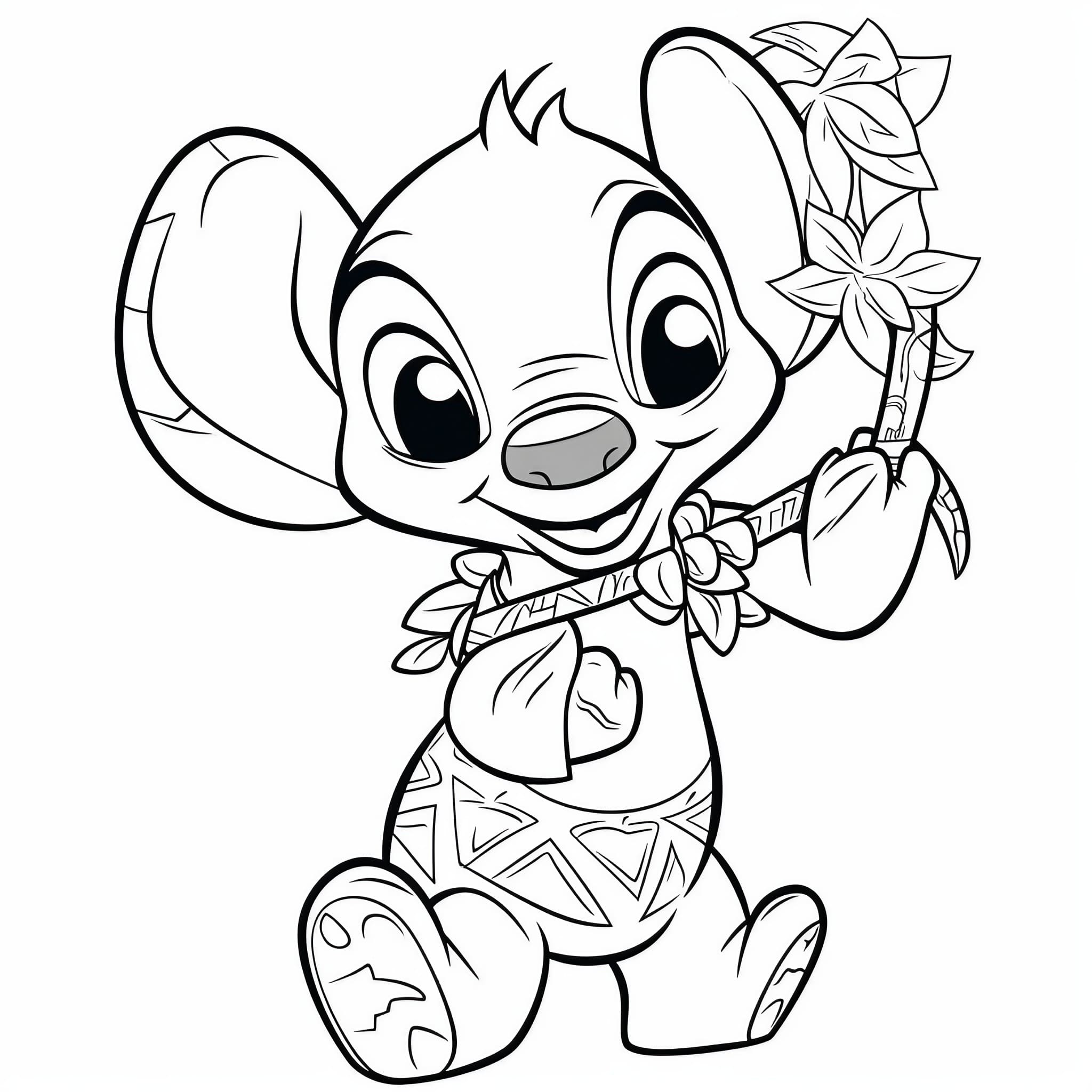 188+ Stitch Coloring Pages Free Printable 179