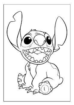 188+ Stitch Coloring Pages Free Printable 186