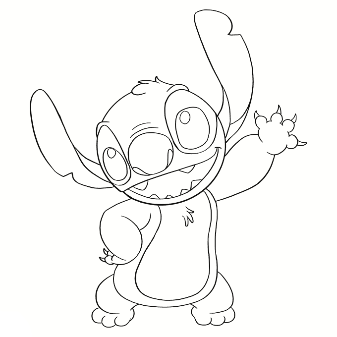 188+ Stitch Coloring Pages Free Printable 19