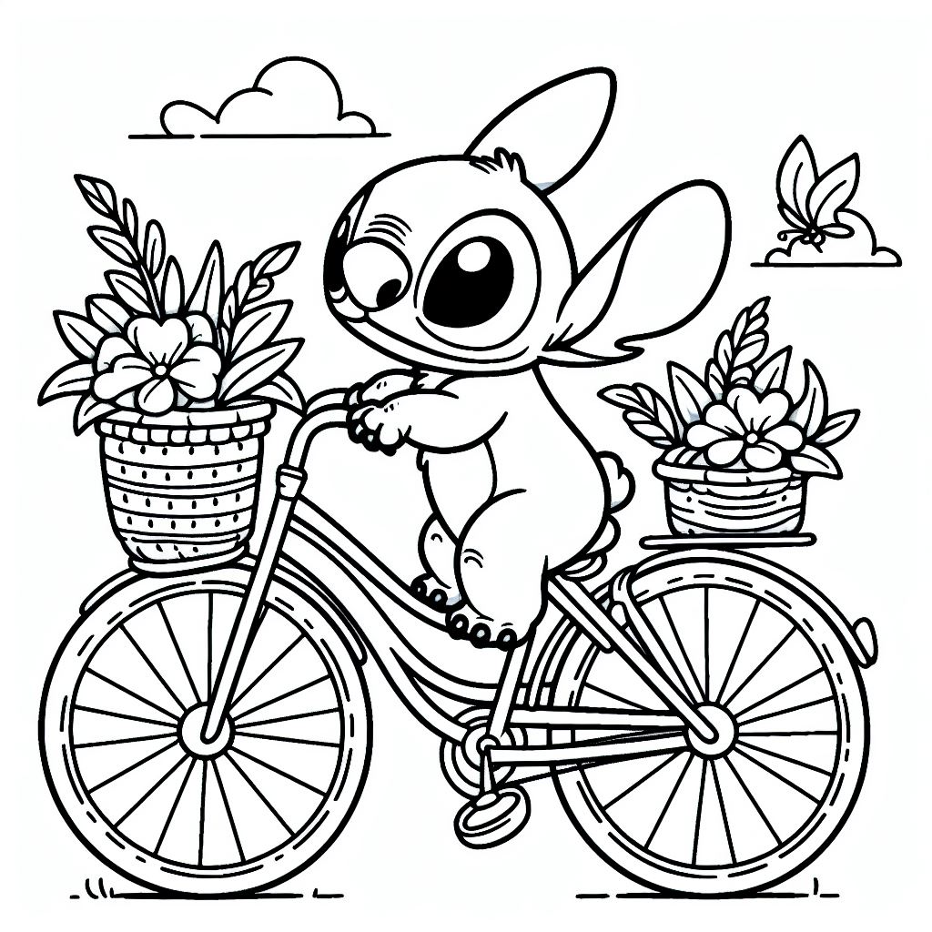 188+ Stitch Coloring Pages Free Printable 20