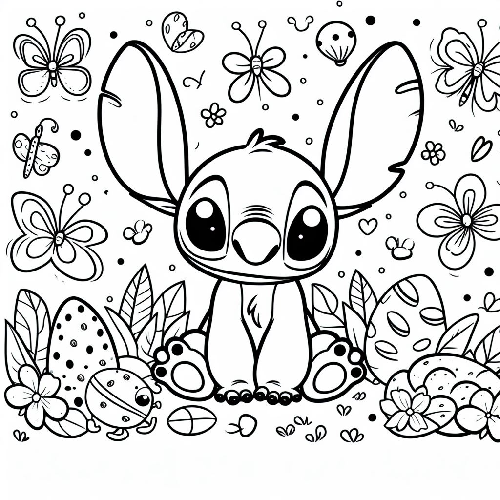 188+ Stitch Coloring Pages Free Printable 26