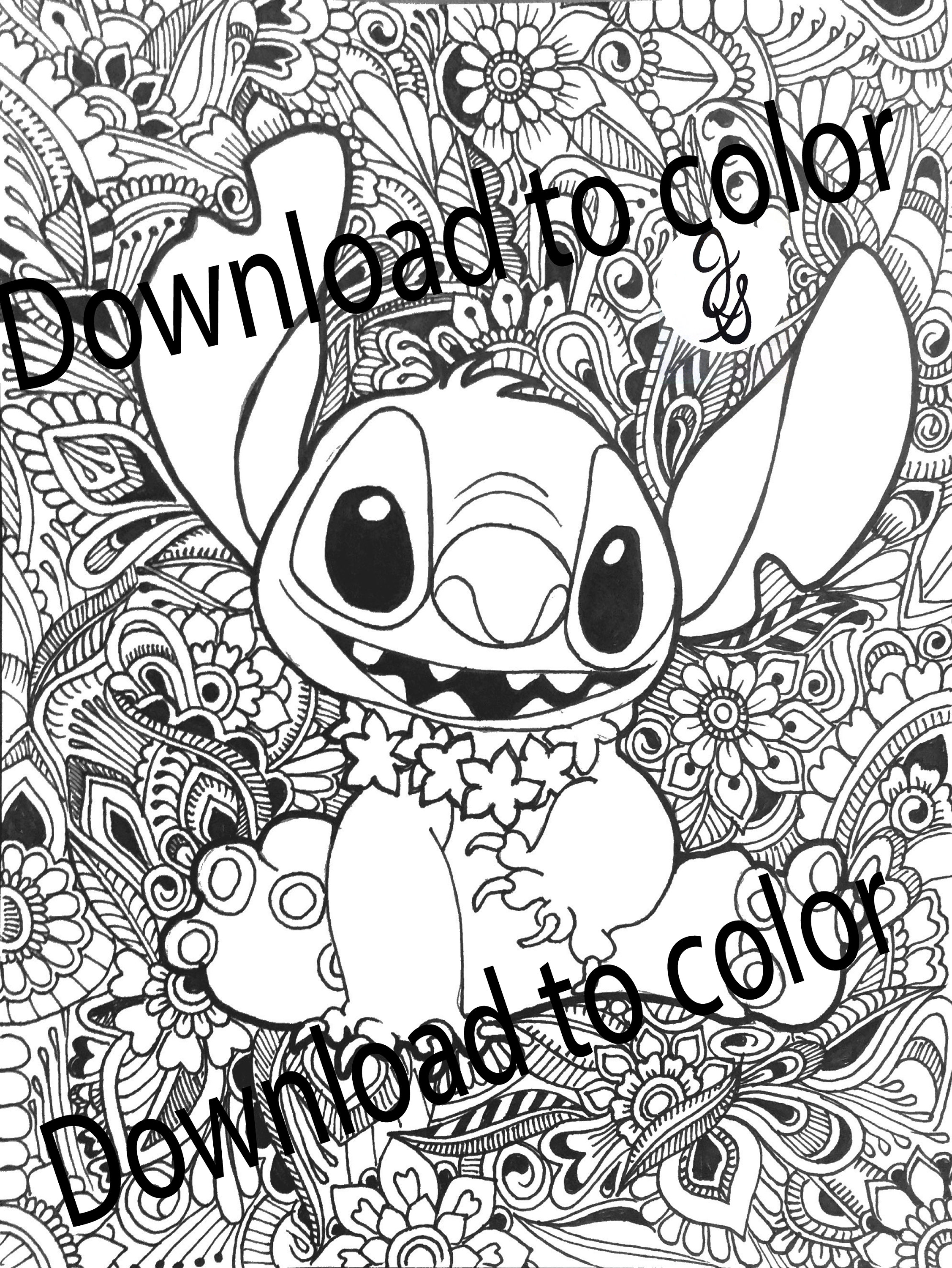 188+ Stitch Coloring Pages Free Printable 32