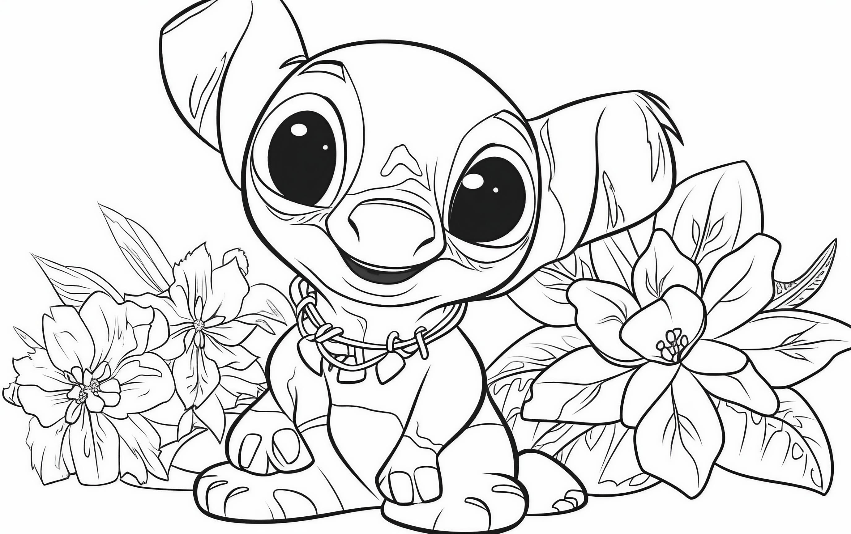 188+ Stitch Coloring Pages Free Printable 37