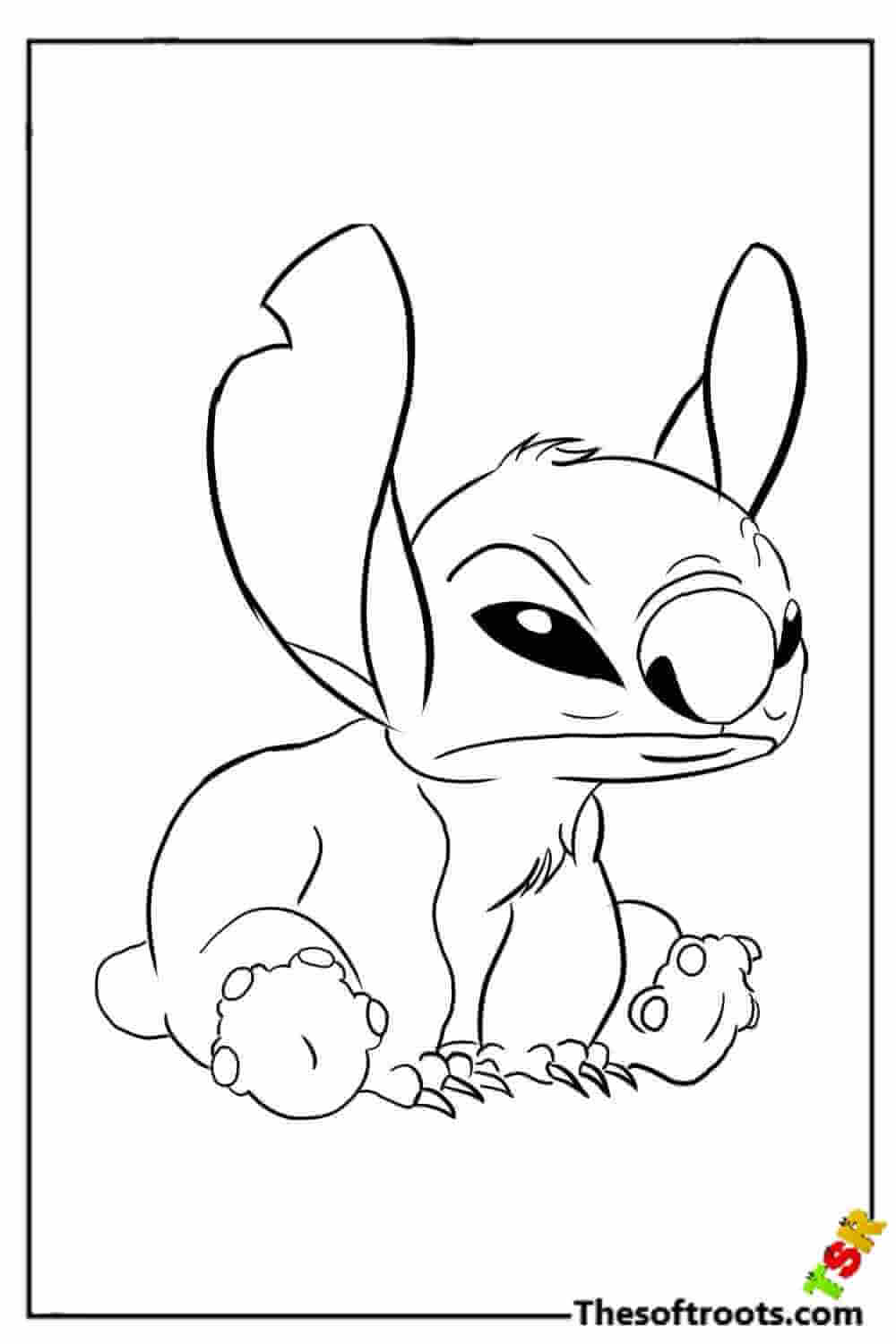 188+ Stitch Coloring Pages Free Printable 45