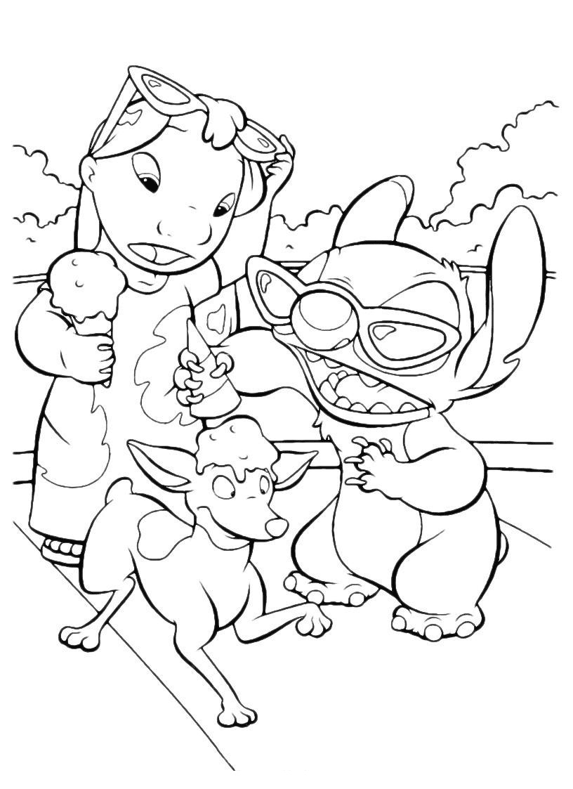 188+ Stitch Coloring Pages Free Printable 48