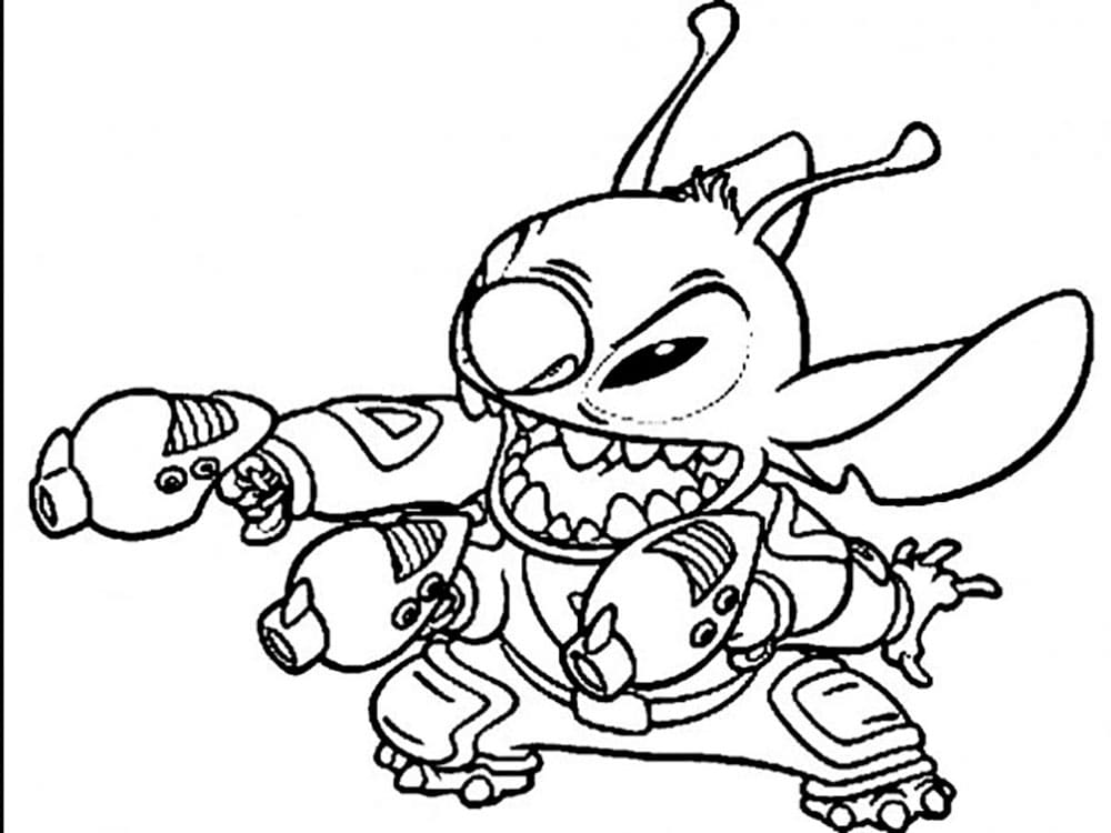 188+ Stitch Coloring Pages Free Printable 52