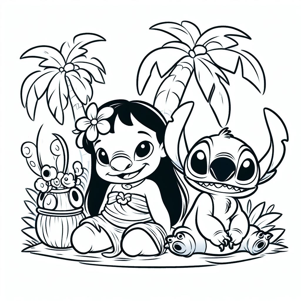 188+ Stitch Coloring Pages Free Printable 53