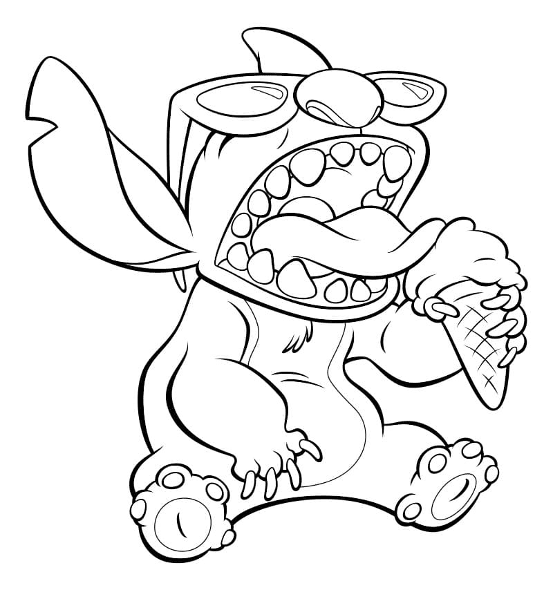 188+ Stitch Coloring Pages Free Printable 57