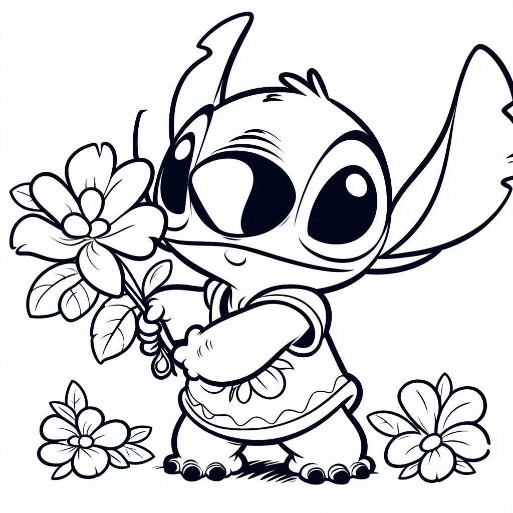 188+ Stitch Coloring Pages Free Printable 58