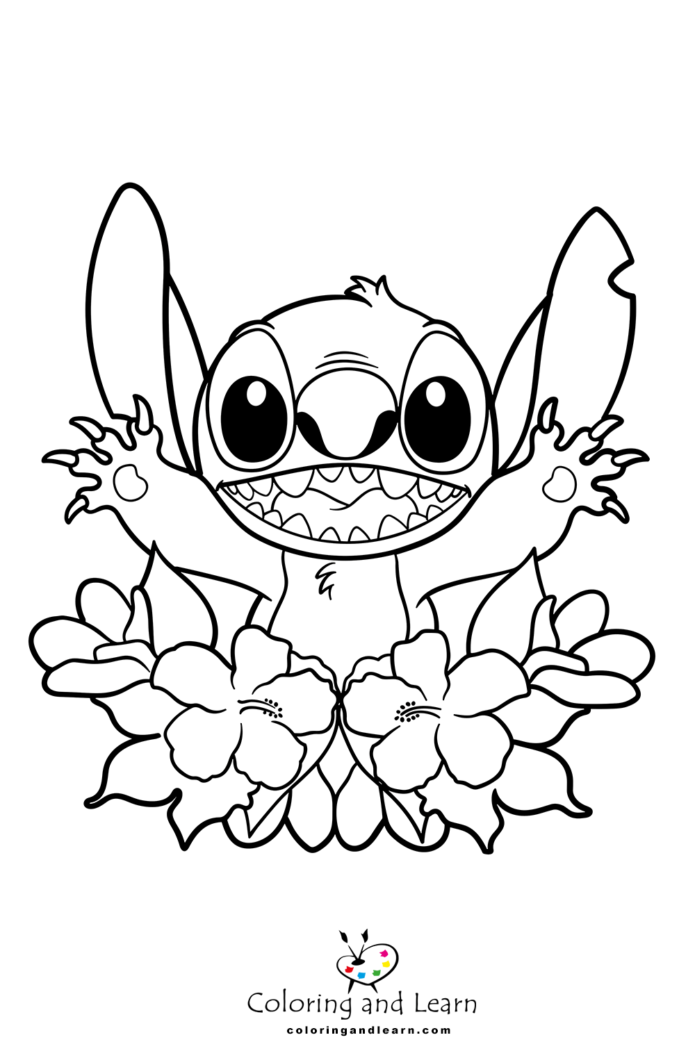 188+ Stitch Coloring Pages Free Printable 6