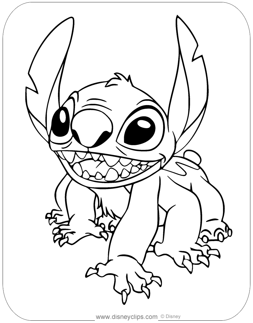 188+ Stitch Coloring Pages Free Printable 63