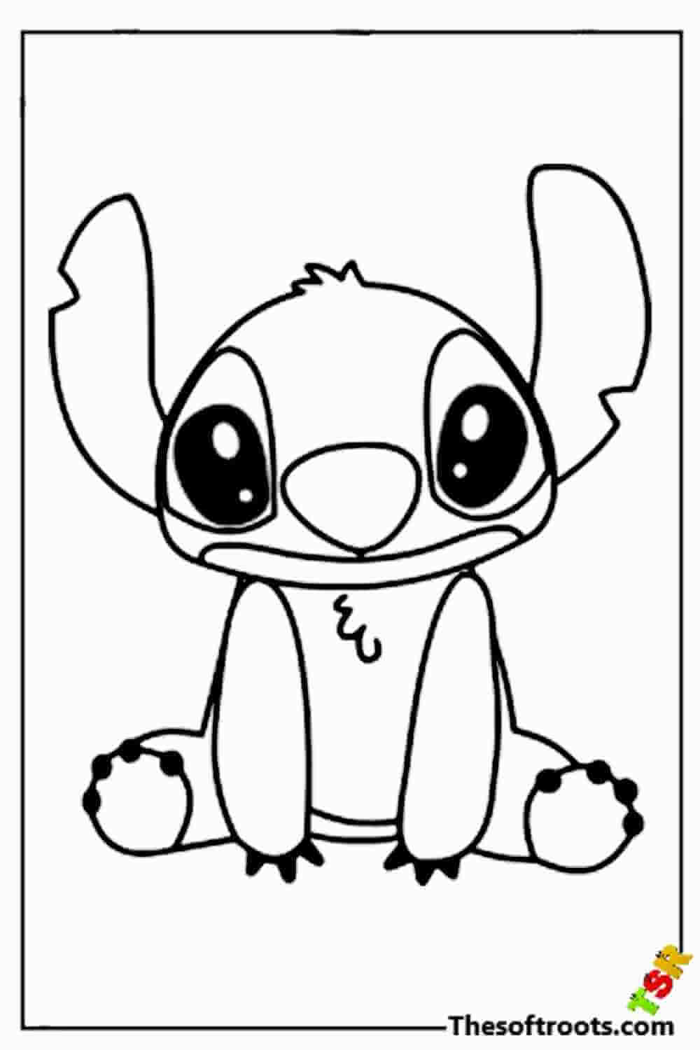 188+ Stitch Coloring Pages Free Printable 70