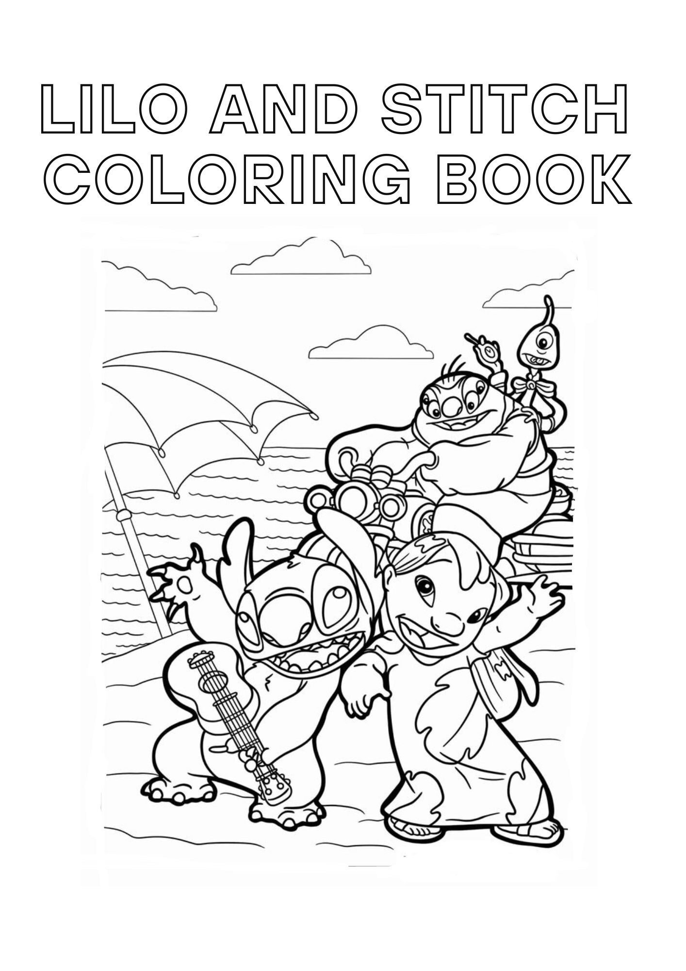 188+ Stitch Coloring Pages Free Printable 75