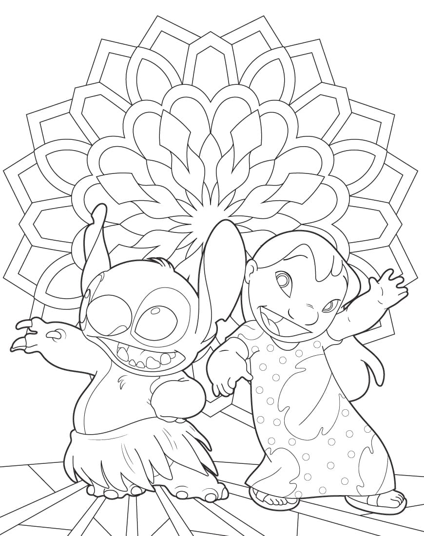 188+ Stitch Coloring Pages Free Printable 9